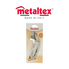 Metaltex Stainless Steel Garlic Press (15 cm, Silver)