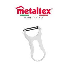 Metaltex Stainless Steel Quick Multi-Purpose Peeler (11 x 5.50 x 1 cm, White)