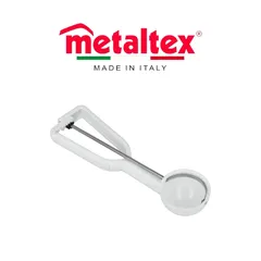 Metaltex Plastic Ice Cream Scoop (5.5 cm, White)