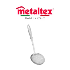 Metaltex Kristall Stainless Steel Skimmer (35 cm, White)