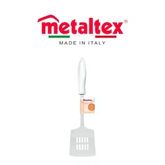 Metaltex Kristall Stainless Steel Kitchen Turner (33 cm, White)