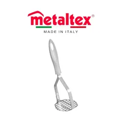 Metaltex Stainless Steel Potato Masher (25 cm, White)