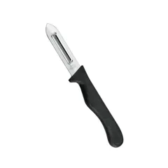Metaltex Stainless Steel Basic Multi-Purpose Peeler (17 cm, Black)