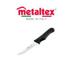 Metaltex Stainless Steel Boning Knife (24.5 cm, Black & Silver)
