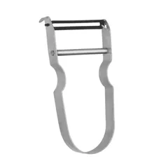 Metaltex Zack Stainless Steel Multi-Purpose Peeler (11 cm, Silver)