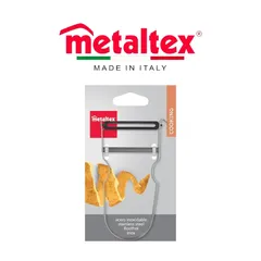 Metaltex Zack Stainless Steel Multi-Purpose Peeler (11 cm, Silver)