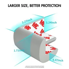 Nurtur Foam Table Corner Guards Set (2.4 x 8 x 5 cm, 4 Pc.)