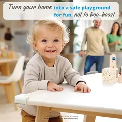 Nurtur Foam Table Corner Guards Set (2.4 x 8 x 5 cm, 4 Pc.)