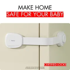 Nurtur Long Mlti-Purpose Child Safety Locks Set (20.8 x 3.7 x 1.5 cm, 2 Pc.)
