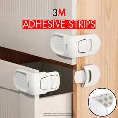 Nurtur Hidden ABS Child Safety Drawer Lock (7.5 x 7.5 x 4 cm)