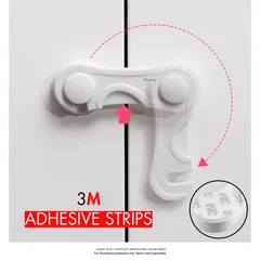Nurtur ABS Child Safety Cabinet Lock (3.5 x 9.7 x 1.8 cm)