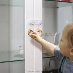 Nurtur ABS Child Safety Cabinet Lock (3.5 x 9.7 x 1.8 cm)