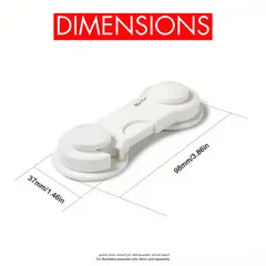 Nurtur ABS Child Safety Cabinet Lock (3.5 x 9.7 x 1.8 cm)