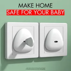 Nurtur UK Type Child Safety Socket Covers Pack (4.5 x 4.5 x 2.5 cm, 6 Pc.)