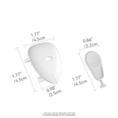 Nurtur UK Type Child Safety Socket Covers Pack (4.5 x 4.5 x 2.5 cm, 6 Pc.)