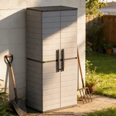 خزانة عمودية طويلة كوزموبلاست (81 × 47 × 178، رمادي)