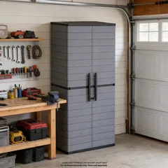 خزانة عمودية طويلة كوزموبلاست (81 × 47 × 178، رمادي)