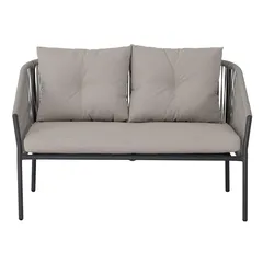 Tulum 4-Seater Steel Rope Outdoor Sofa Set W/Cushions (122 x 67 x 74 cm)