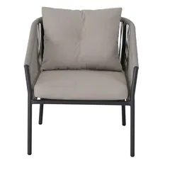 Tulum 4-Seater Steel Rope Outdoor Sofa Set W/Cushions (122 x 67 x 74 cm)