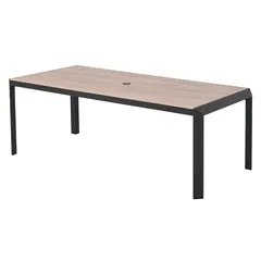 طقم سفرة خارجي ألومنيوم 6 مقاعد مع وسائد أبولو (68.5 × 65 × 91 سم)