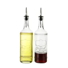 La Maison Glass Oil & Vinegar Bottle Set (750 ml)