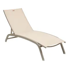 Hesperide Bonao Aluminum Sun Lounger (171 x 64 x 84.5 cm, Beige)