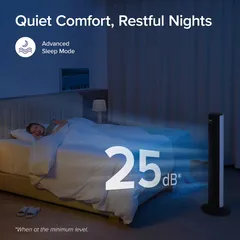 Levoit Silent Tower Fan W/Smart Control, LTF-F422S-WAE (30 W)