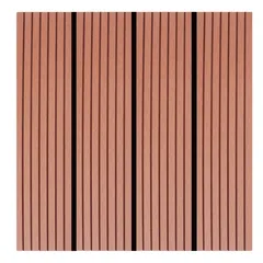 Garden Plastic Floor Decking Tiles (Brick Red, 30 x 30 x 2 cm, 11 Pc.)