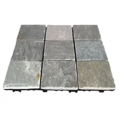 Floor Decking Nature Stone & PP Base Tiles, JY-S-S9C (30 x 30 x 2 cm, 6 Pc.)
