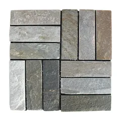 Floor Decking Nature Stone & PP Base Tiles, JY-S-S12G (30 x 30 x 2 cm, 6 Pc.)