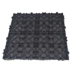 Artifical Grass Floor Decking Tiles (Green,30 x 30 x 2 cm, 11 Pc.)