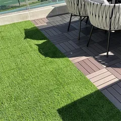 Artifical Grass Floor Decking Tiles (Green,30 x 30 x 2 cm, 11 Pc.)