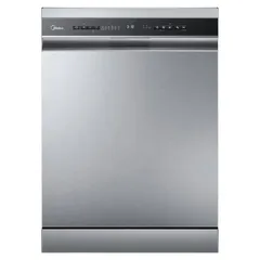 Midea 9 Program Freestanding Dishwasher, WQP15-W7633DSS (15 Place Setting)