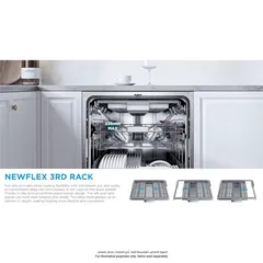 Midea 9 Program Freestanding Dishwasher, WQP15-W7633DSS (15 Place Setting)