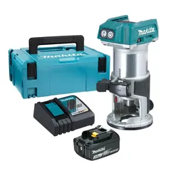 Makita Cordless Router Trirmmer W/Battery & Charger, DRT50RF1J (18 V)