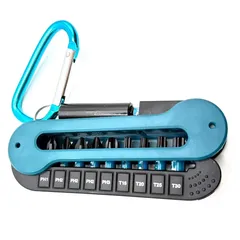 Makita Impact Black Screw Bit Set in Keychain W/Hex Shank 0.4 inch, E-15849 (10 Pc.)