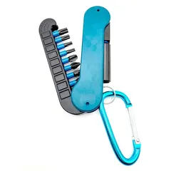 Makita Impact Black Screw Bit Set in Keychain W/Hex Shank 0.4 inch, E-15849 (10 Pc.)