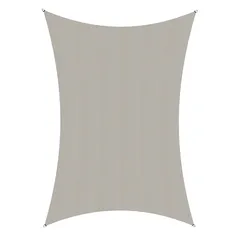 Coolaroo HDPE Commercial Grade Rectangle Shade Sail (500 x 300 cm, Shell)