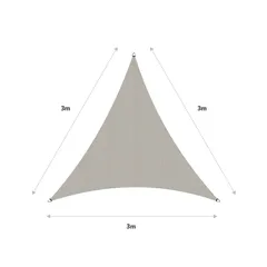 Coolaroo HDPE Commercial Grade Triangle Shade Sail (300 x 300 cm, Shell)