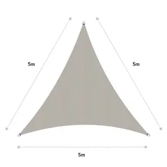 Coolaroo HDPE Commercial Grade Triangle Shade Sail (500 x 500 cm, Shell)