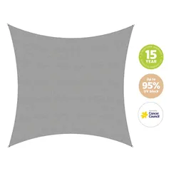 Coolaroo HDPE Commercial Grade Square Shade Sail (540 x 540 cm, Stone)