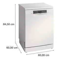 Bosch Series 6 Freestanding Dishwasher, SMS6HMW76M (14 Place Setting)