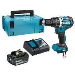 Makita Cordless Hammer Drill W/Battery & Charger, DHP484RF1J (18 V)