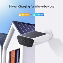 Ezviz  Wi-Fi Smart Home Camera W/Solar Battery, CS-CB5 (4 K)
