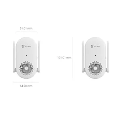 Ezviz Smart Wi-Fi Chime Battery-Operated Video Doorbel, CS-CH1