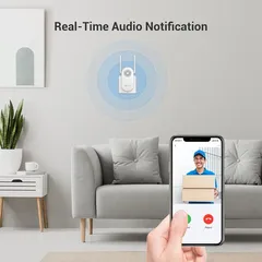 Ezviz Smart Wi-Fi Chime Battery-Operated Video Doorbel, CS-CH1