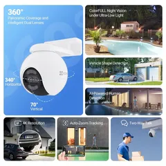 Ezviz Wi-Fi Pan & Tilt Dual Camera, CS-H80x (8 MP + 4 MP)