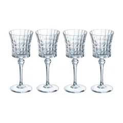 Cristal d'Arques Lady Diamond Stem Glass Cup Set (190 ml,  4 Pc.)