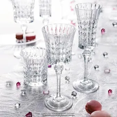Cristal d'Arques Lady Diamond Stem Glass Cup Set (190 ml,  4 Pc.)