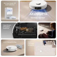 Dreame D20 Plus Wet & Dry Robot Vacuum Cleaner, RLD35GD